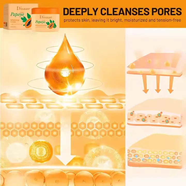 Disaar Papaya Extract Whitening Cream - 120g Disaar