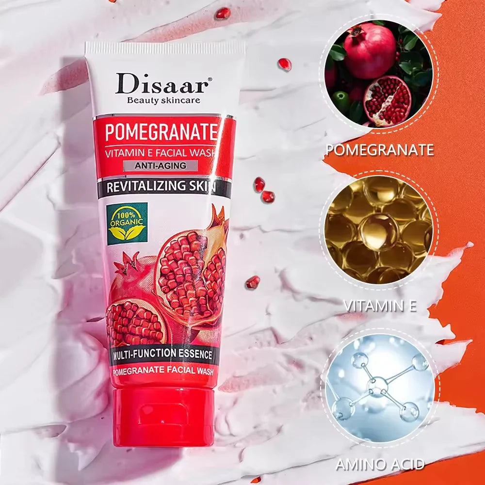 Disaar Pomegranate Vitamin E Deep Clean & Clear Face Wash - 100g DISAAR