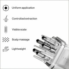 Transparent Hair Oil Applicator & Scalp Massager Cosmia.pk