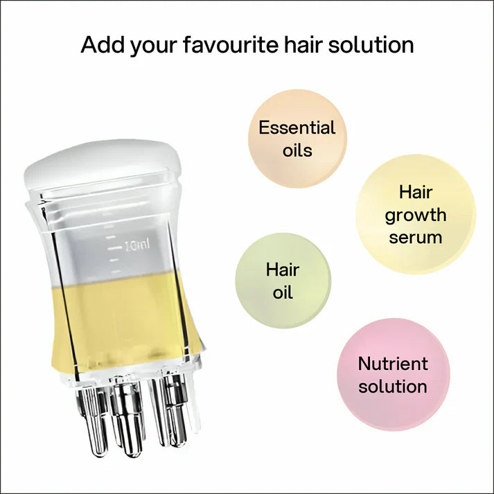 Transparent Hair Oil Applicator & Scalp Massager Cosmia.pk