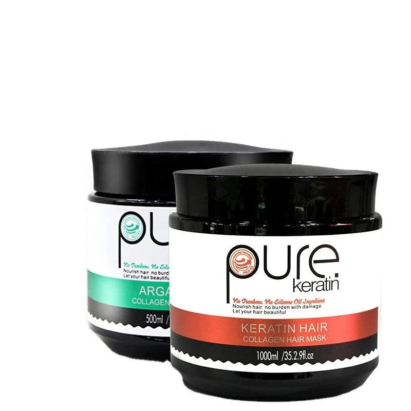 Pure Keratin Collagen Argan Hair Mask PURE