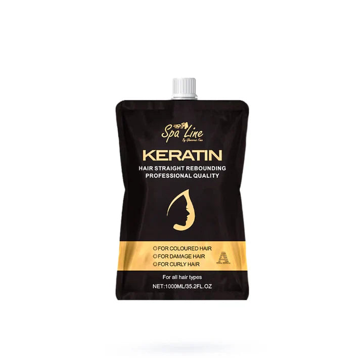 Glamorous Face Spa Line Hair Straight Rebonding Professional Quality Keratin 1000ml x 2 Bremod