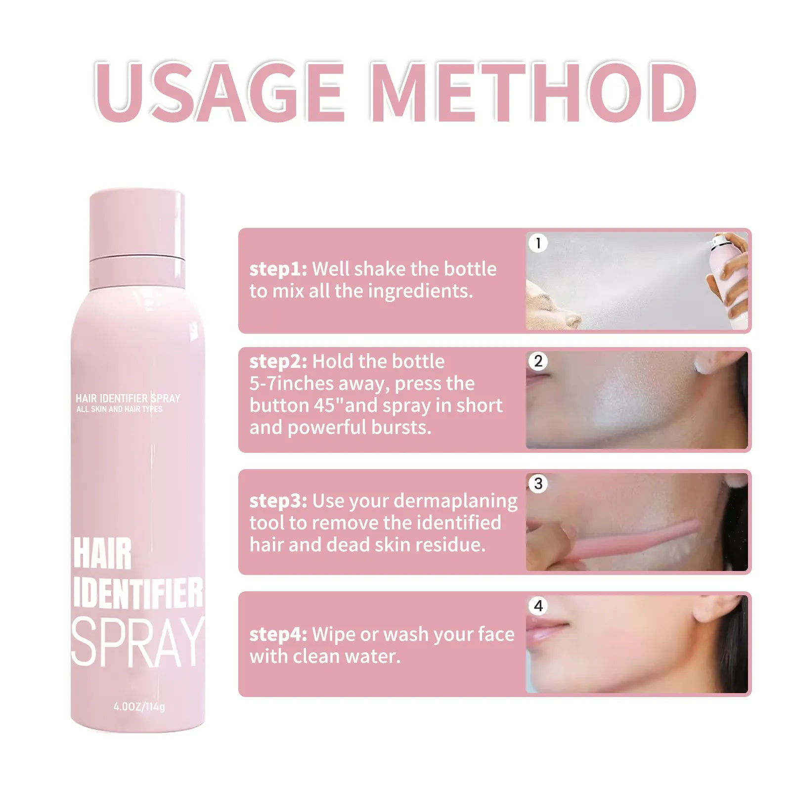 Hair Identifier Spray Set For Face Shaving - 100ml Cosmia.pk