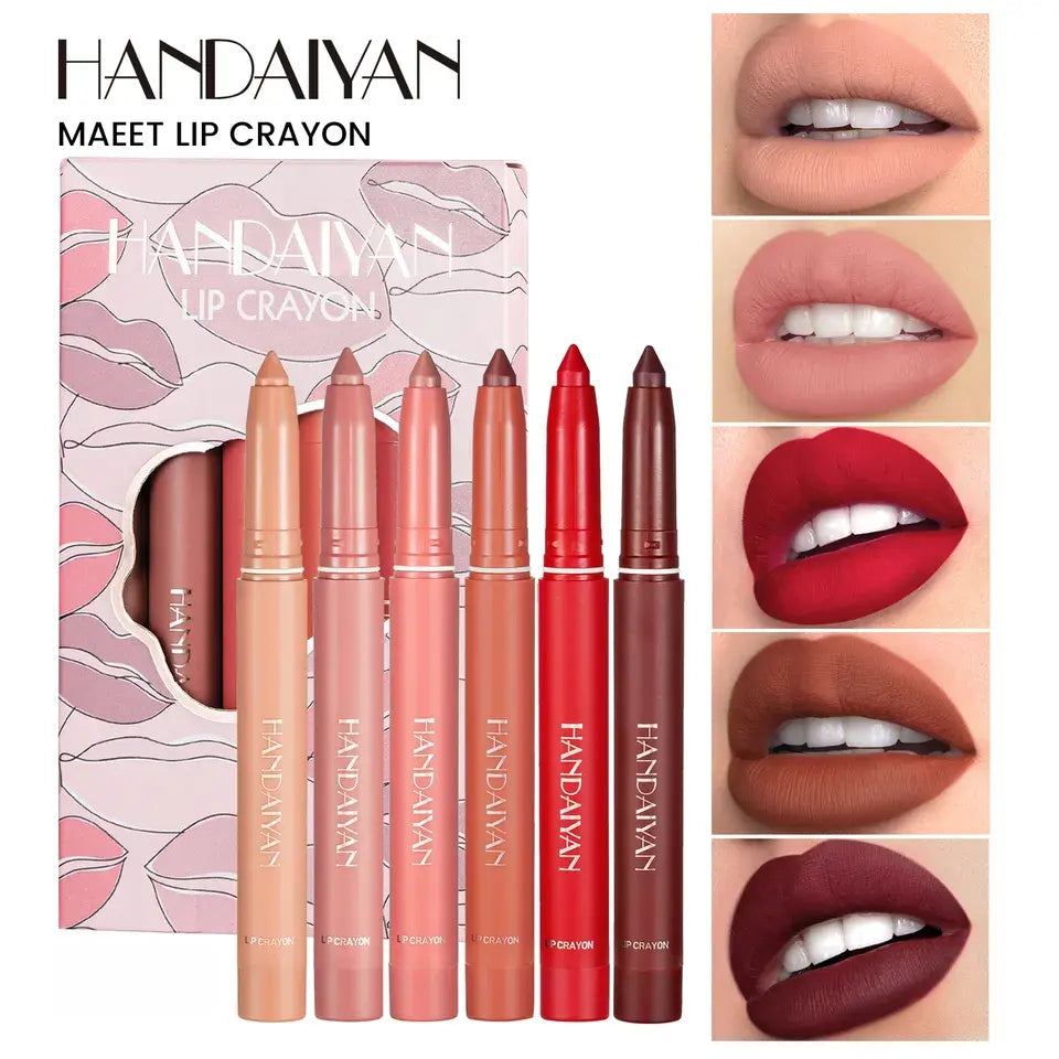 Handaiyan Crayon Lip Liner 6 Pcs Handaiyan