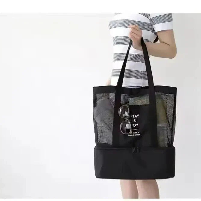 2-In-1 Large Double Layer Insulated Picnic Tote Handbag Cosmia