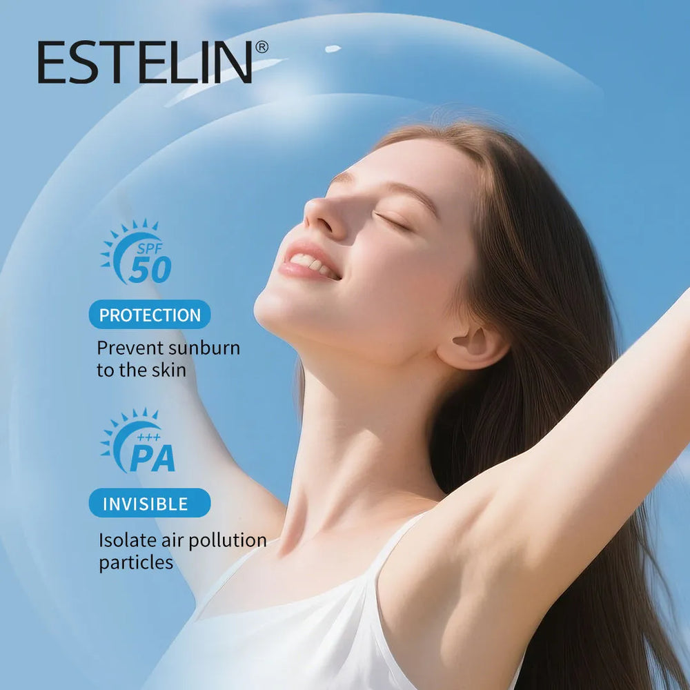 Estelin Water Bank Hyaluronic Acid Sunscreen Spf 50 Pa+++ UVA/UVB Protection - 60g Estelin