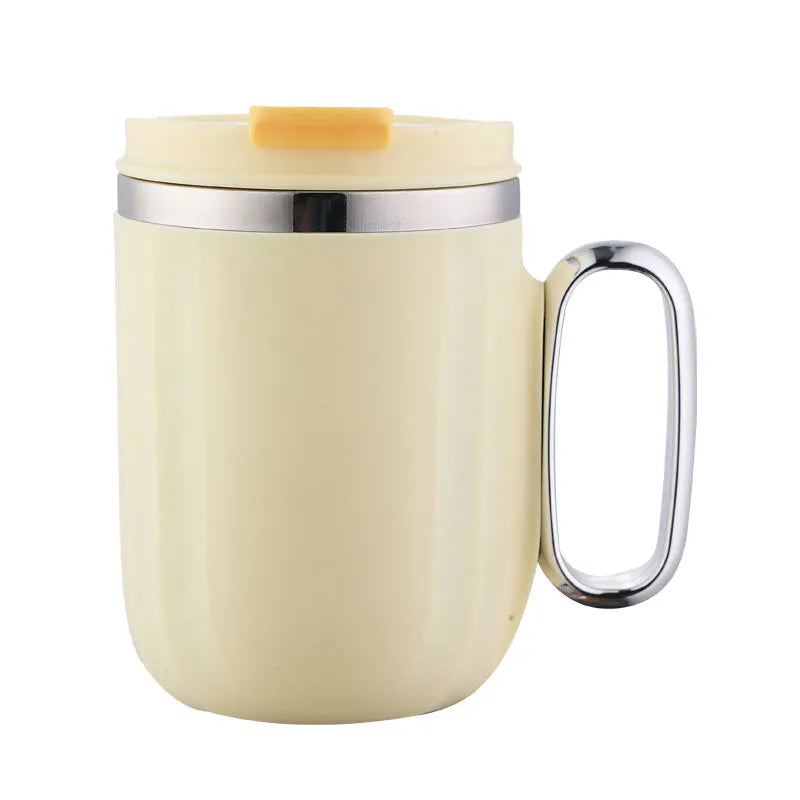 Stainless Steel Mug with Lid Custom Casual Cup Flask Thermos Cosmia.pk