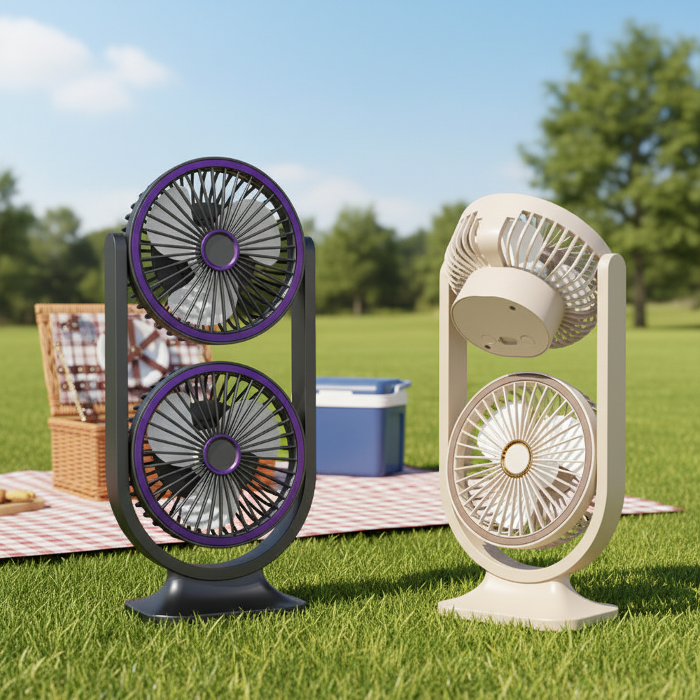 Double Head Air Circulation Fan Cosmia.pk