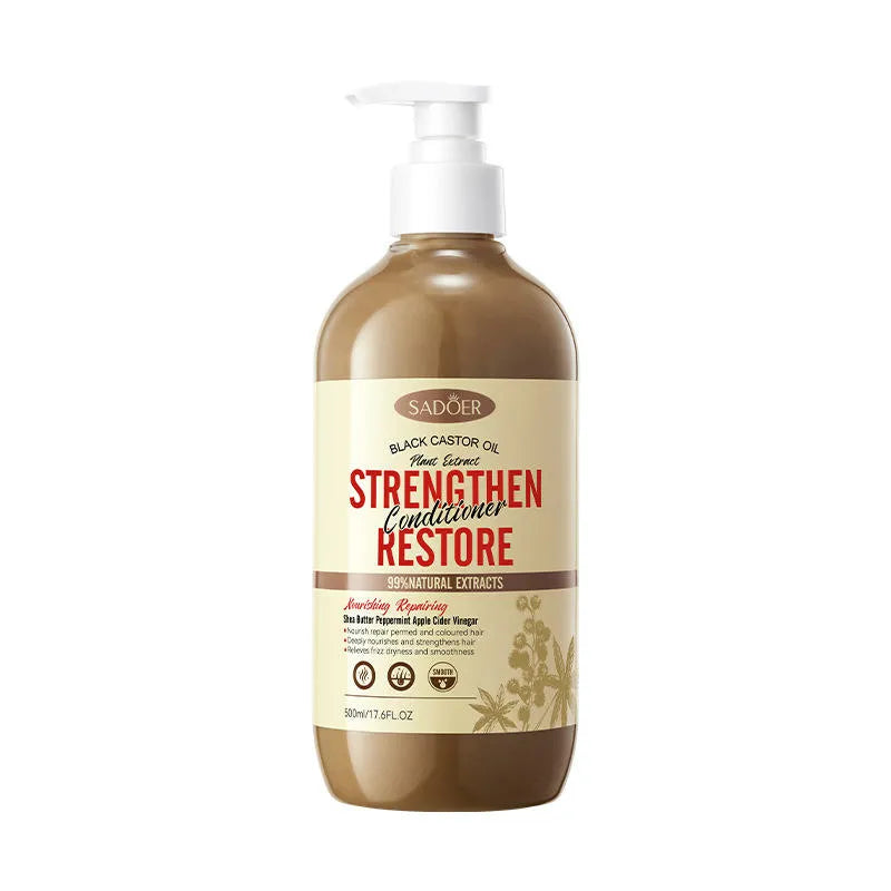 SADOER Anti-Dandruff Black Castor Oil Hair Conditioner - 500ml Sadoer