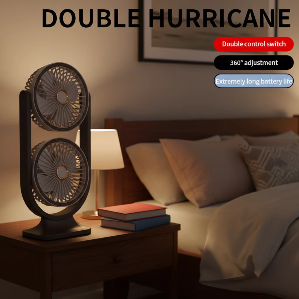 Double Head Air Circulation Fan Cosmia.pk