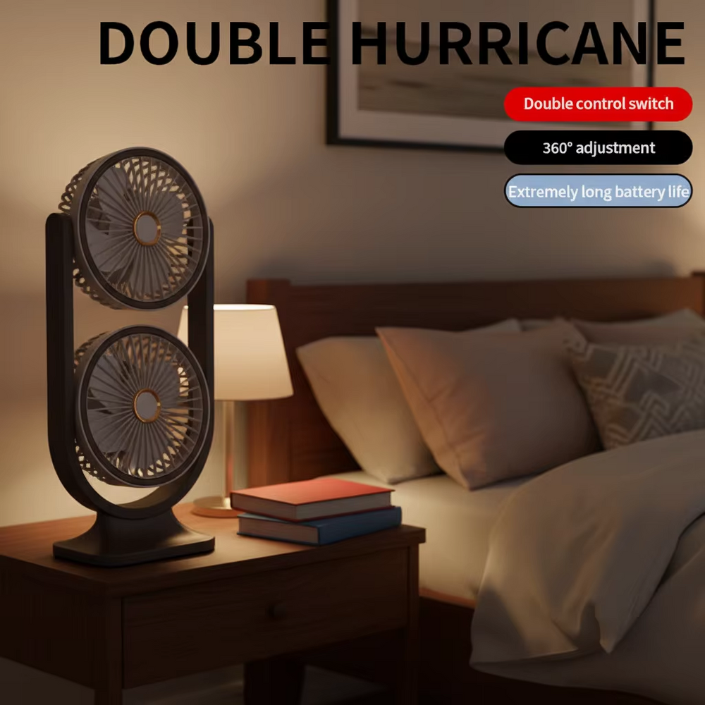 Double Head Air Circulation Fan Cosmia.pk