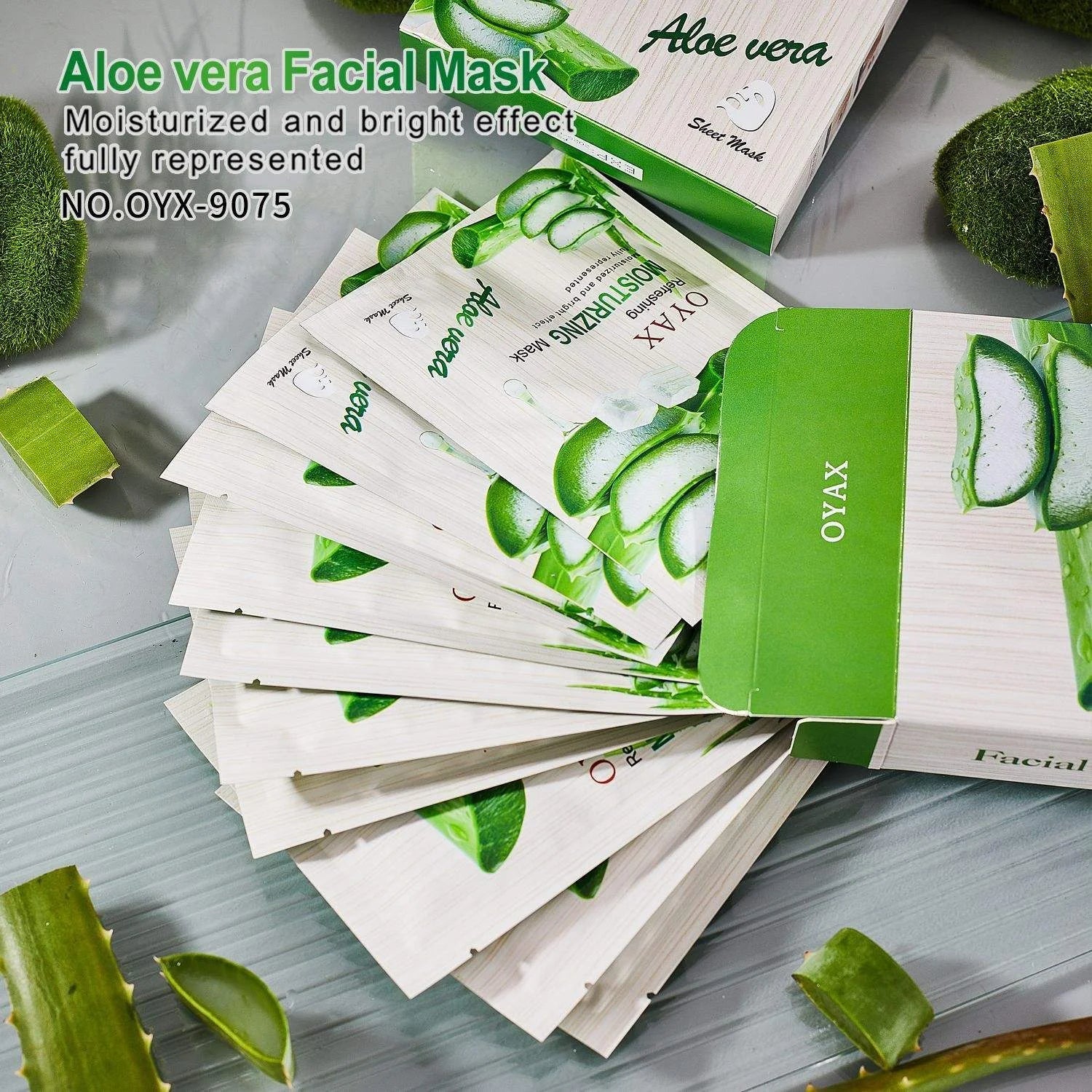 Oyax Refreshing Moisturizing Aloe Vera Sheet Mask - 10 PCS Oyax
