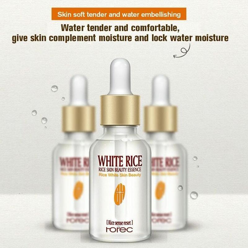 Rorec White Rice Serum Face with Free Sheet Mask Rorec