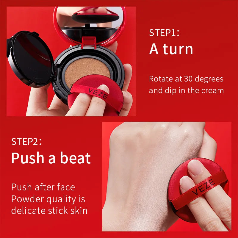 VEZE Whitening Moisturizing Make up Air Cushion BB Cream Veze
