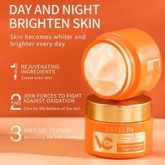 ESTELIN Vitamin C Plus Hyaluronic Acid Niacinamide Night Cream - 50g Estelin