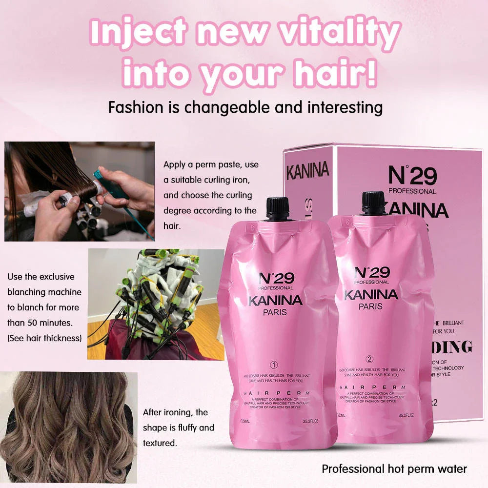 Kanina N°29 Professional Rebonding Cream Permanent Hair Straightening Kanina