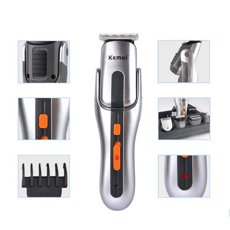 Kemei KM-680A 8 in 1 Grooming Kit (Original ) Kemei