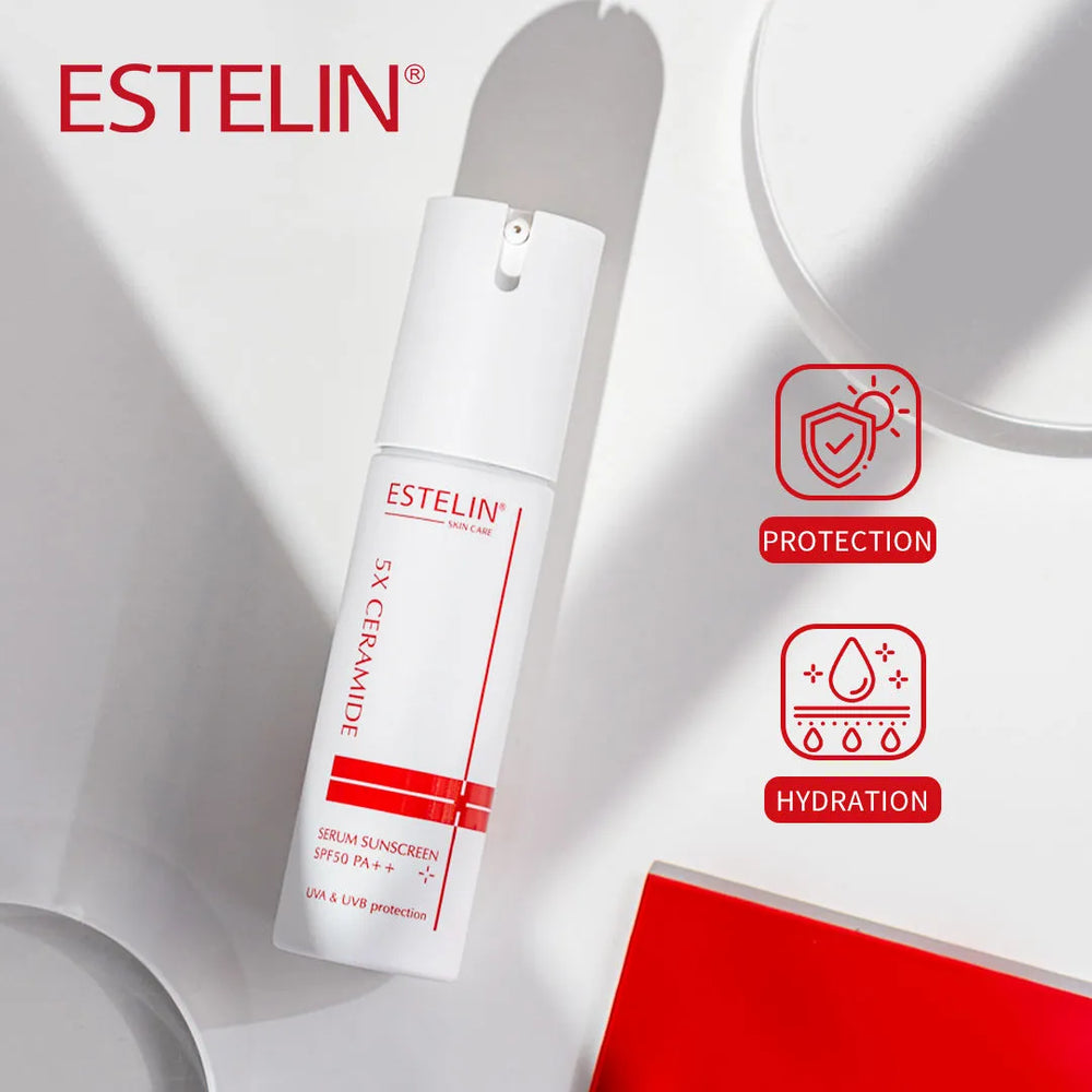 ESTELIN 5X Ceramide Ultra Hydrating Serum Sunscreen - 60g Estelin