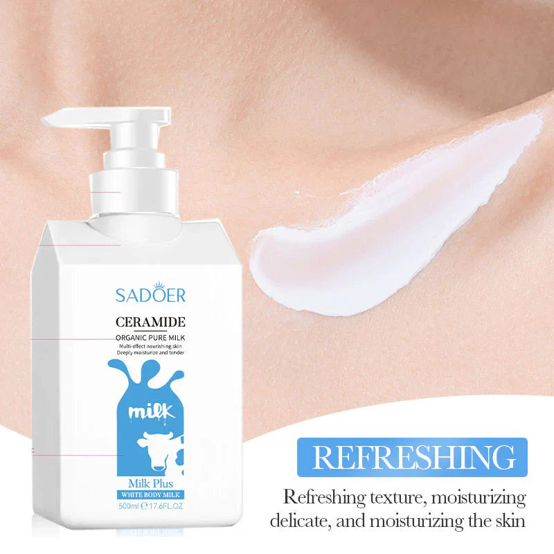 SADOER Ceramide Milk Moisturizing Lightening Face And Whitening Body Lotion - 500ml Sadoer