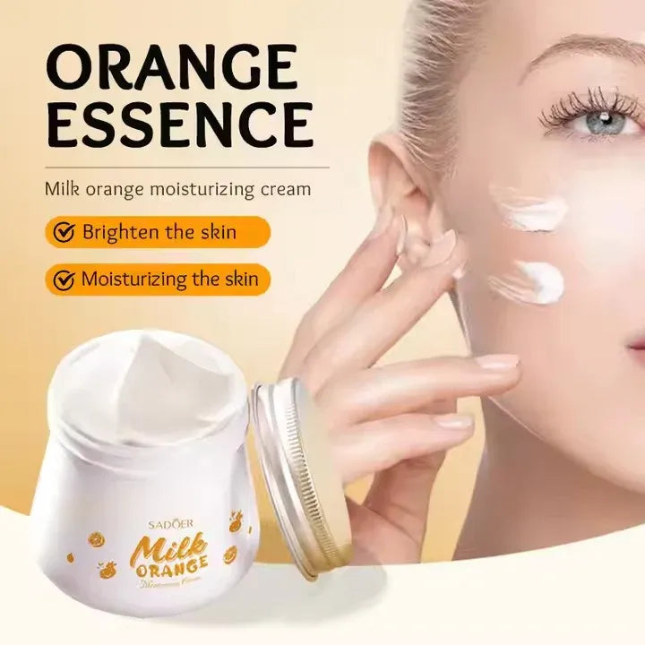 SADOER Orange Milk Vitamin C Face Cream – Whitening & Brightening Moisturizer Sadoer