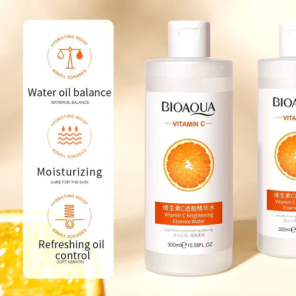BIOAQUA Vitamin C Skin Brightening Essence Water - 300ml - BQY89659 Bioaqua