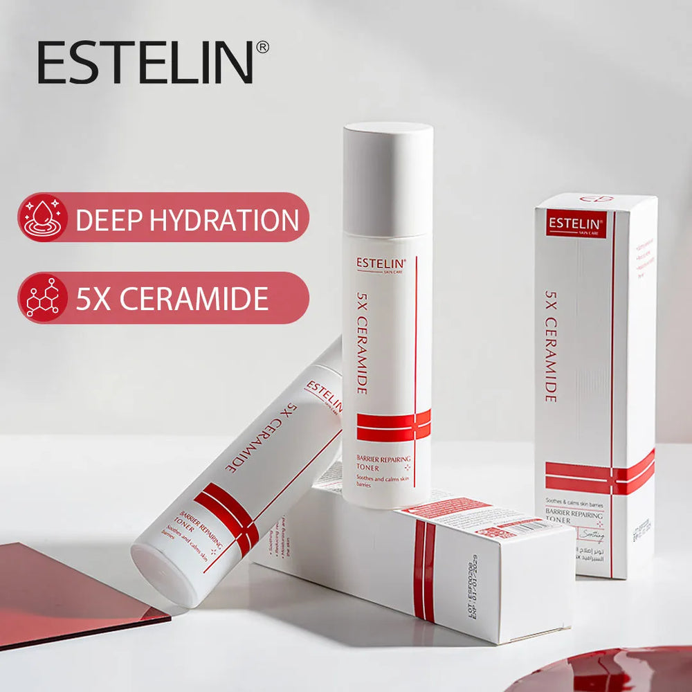ESTELIN 5X Ceramide Moisturizing Smoothing Essence Toner - 100ml Estelin