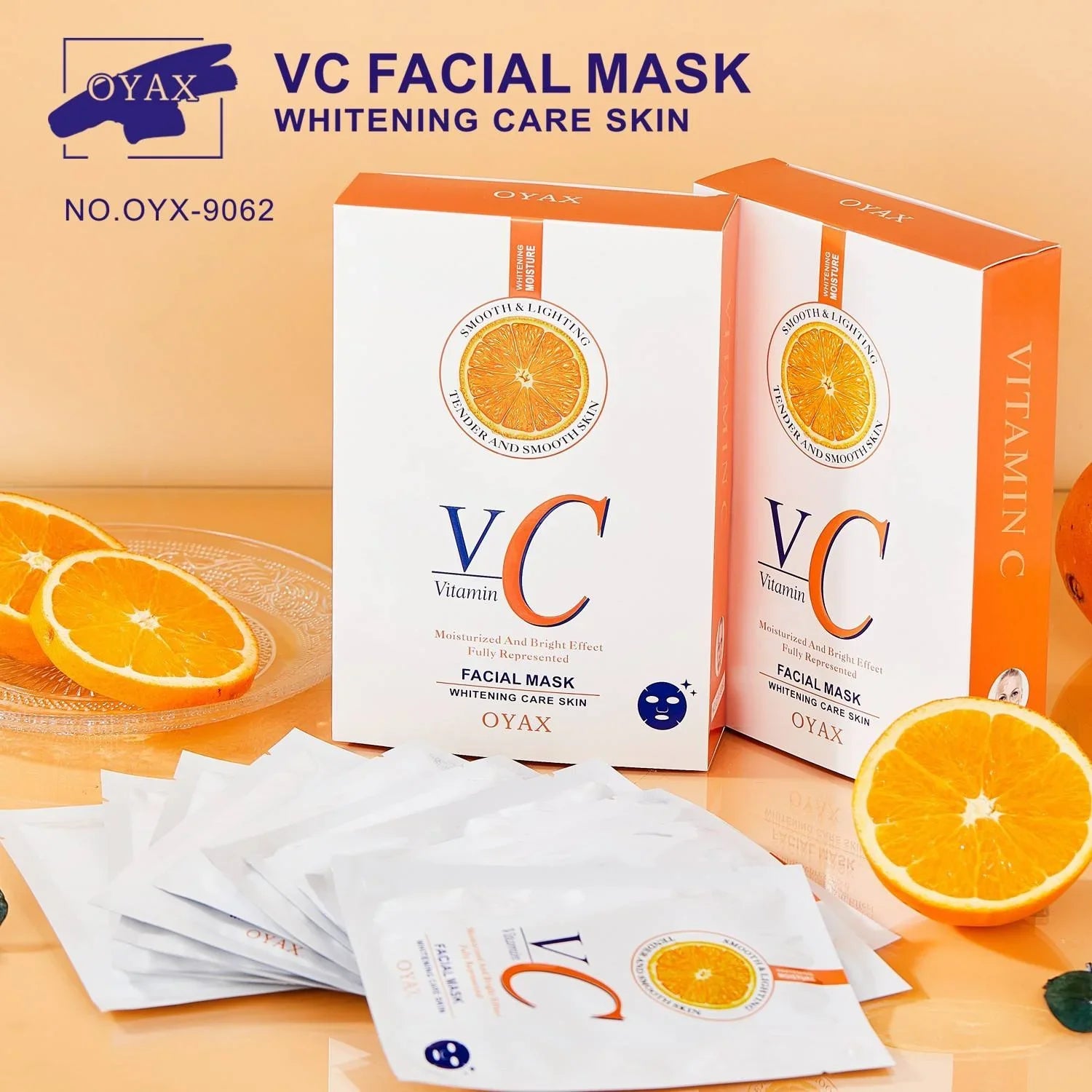 Oyax Vitamin C Moisturizing Whitening Facial Mask - 10 PCS Oyax