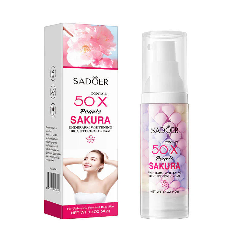SADOER Sakura Pearls Private Parts Underarm Whitening Moisturize - 40g Sadoer
