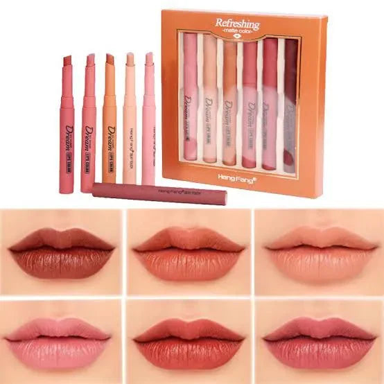 Heng Fang Silky Touch Refreshing Matte Dream Lips - Pack Of 6 Heng Fang