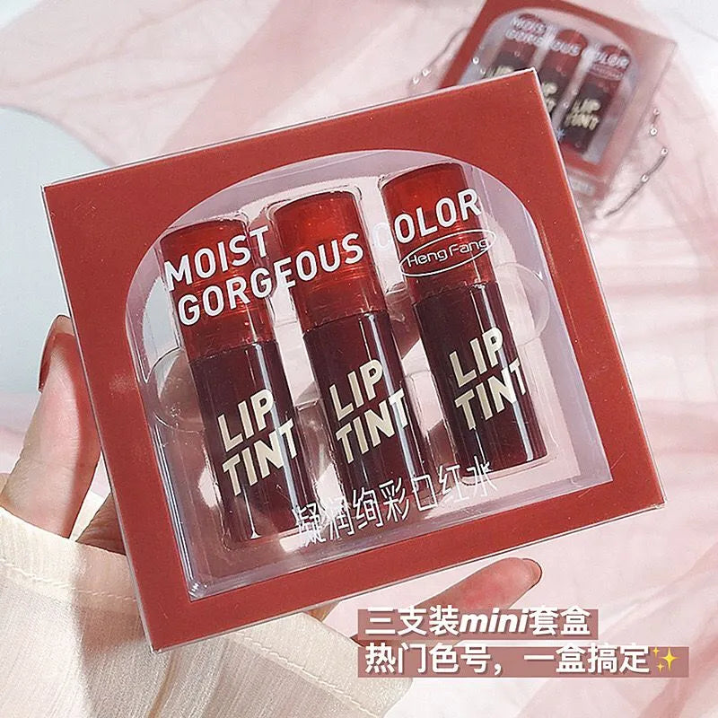 Heng Fang Lip Tint Moist Gorgeous Color Lipstick 3 Pcs Set Heng Fang