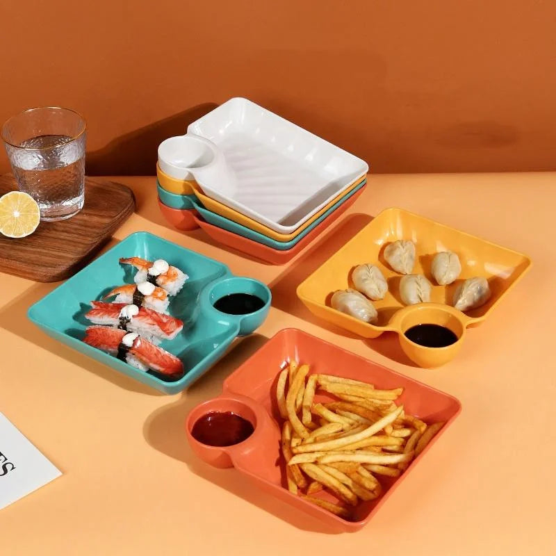 Multifunctional Durable Eco-Friendly PP Plastic Serving Plate - 4Pcs Cosmia.pk