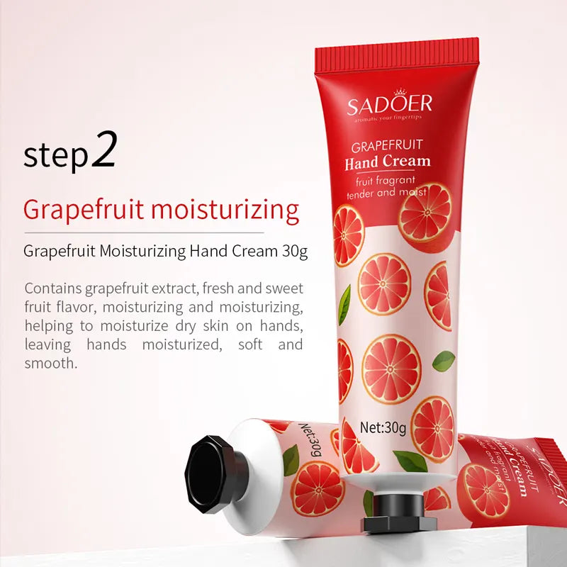 Sadoer Fruit Plant Extract Hand Cream (30gm Each) Sadoer