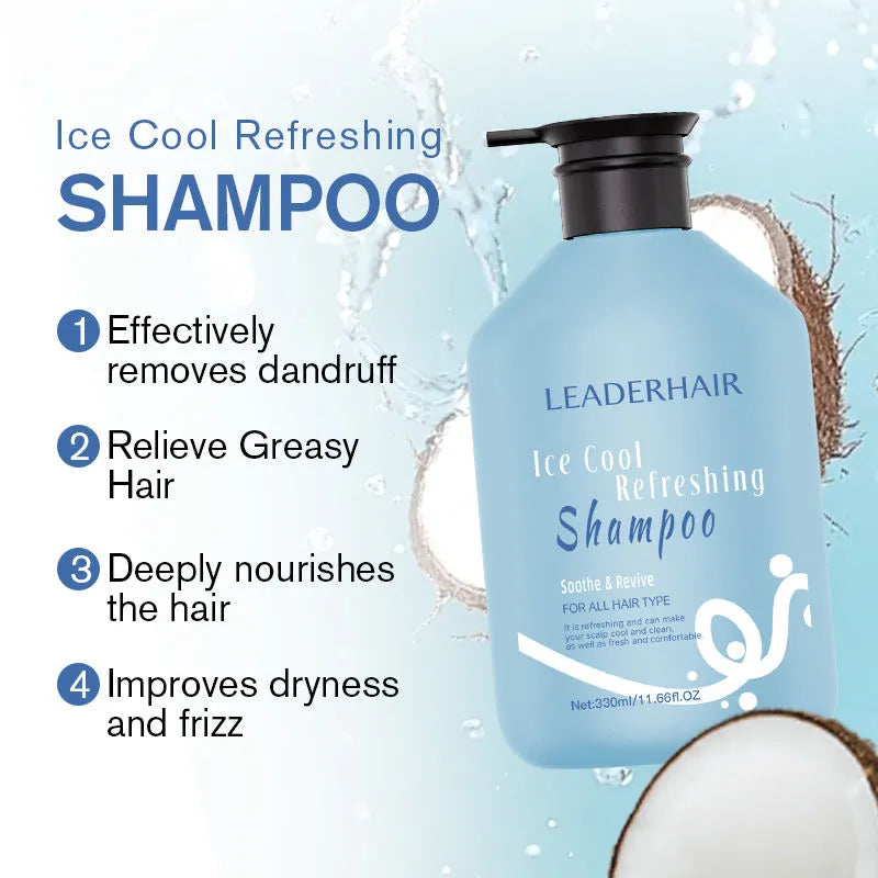 LEADERHAIR Refreshing Cool Care Shampoo - 330ml LEADERHAIR