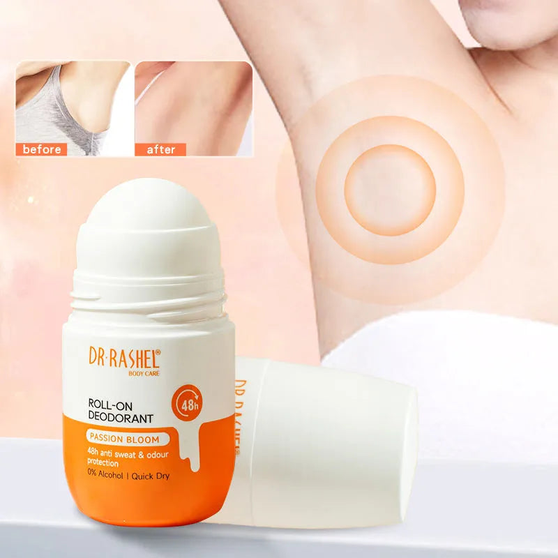Dr. Rashel Passion Bloom Quick Dry Roll-On Deodorant 48H Protection - 50ml Dr. Rashel