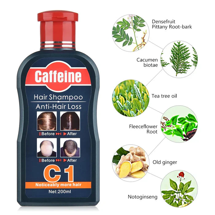 Pei Mei Caffeine Hair Shampoo Anti-Hair Loss - 200ml Pei Mei