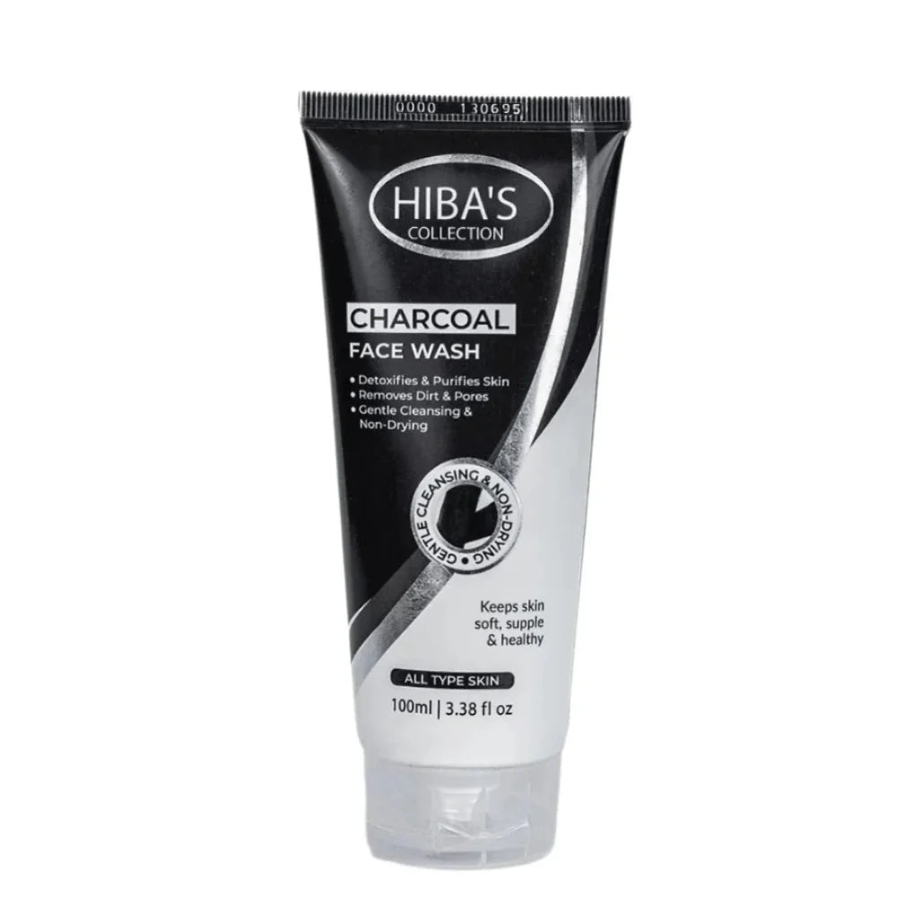 Hiba’s Collection Charcoal Foaming Face Wash – 100ml Hiba's Collection