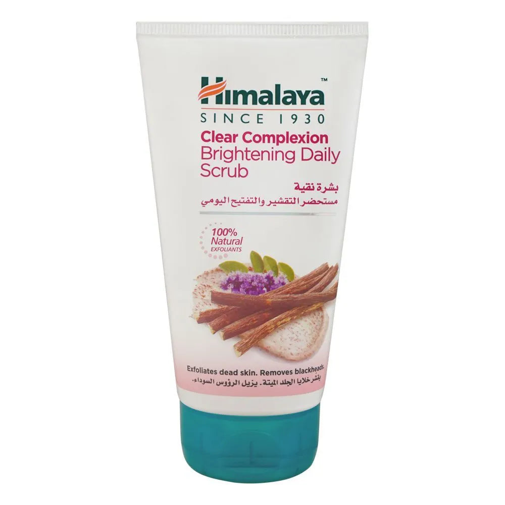 Himalaya Clear Complexion Brightening Daily Scrub, Remove Dead Skin & Blackheads, 150ml Himalaya