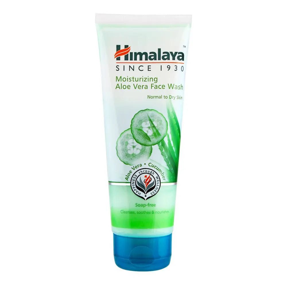 Himalaya Moisturizing Aloe Vera Face Wash, Soap Free, Normal To Dry Skin Himalaya