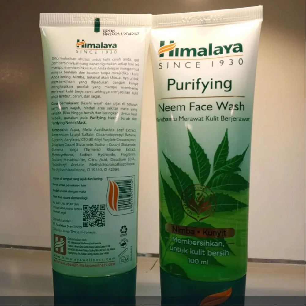 Himalaya Purifying Neem Face Wash Nimbo+Kunyit 100ml Himalaya
