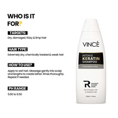VINCE Intense Keratin Shampoo - 460ml Vince