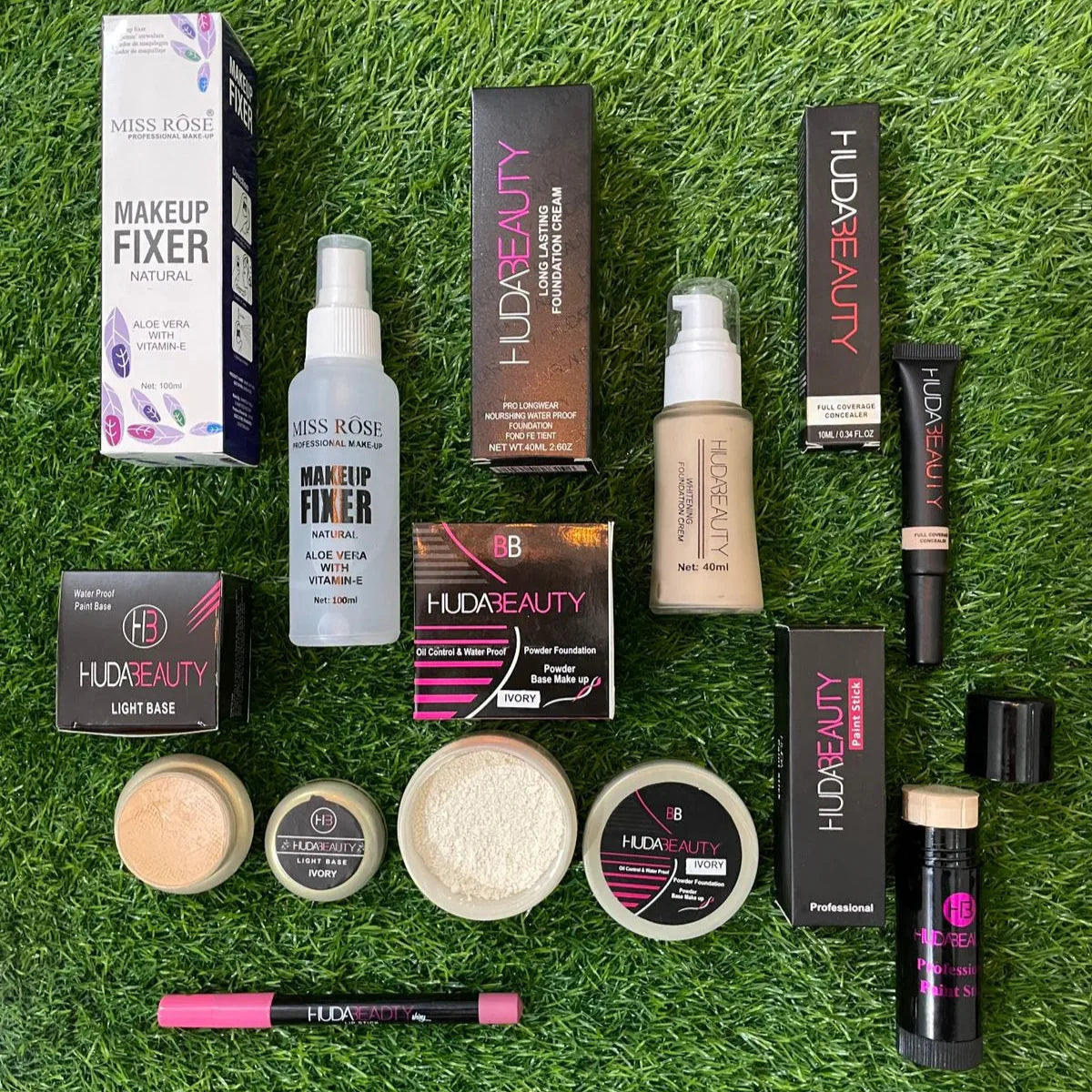 Huda Beauty Makeup Deal + Miss Rose Fixer Huda Beauty