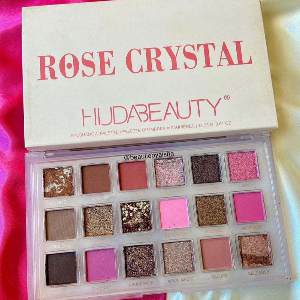 Huda Beauty Rose Crystal Eyeshadow Palette Huda Beauty