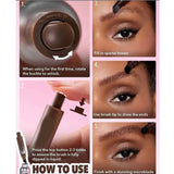 Huda moji Brow fection Angled Brush and Dip Liquid Eyebrow Gel Pen