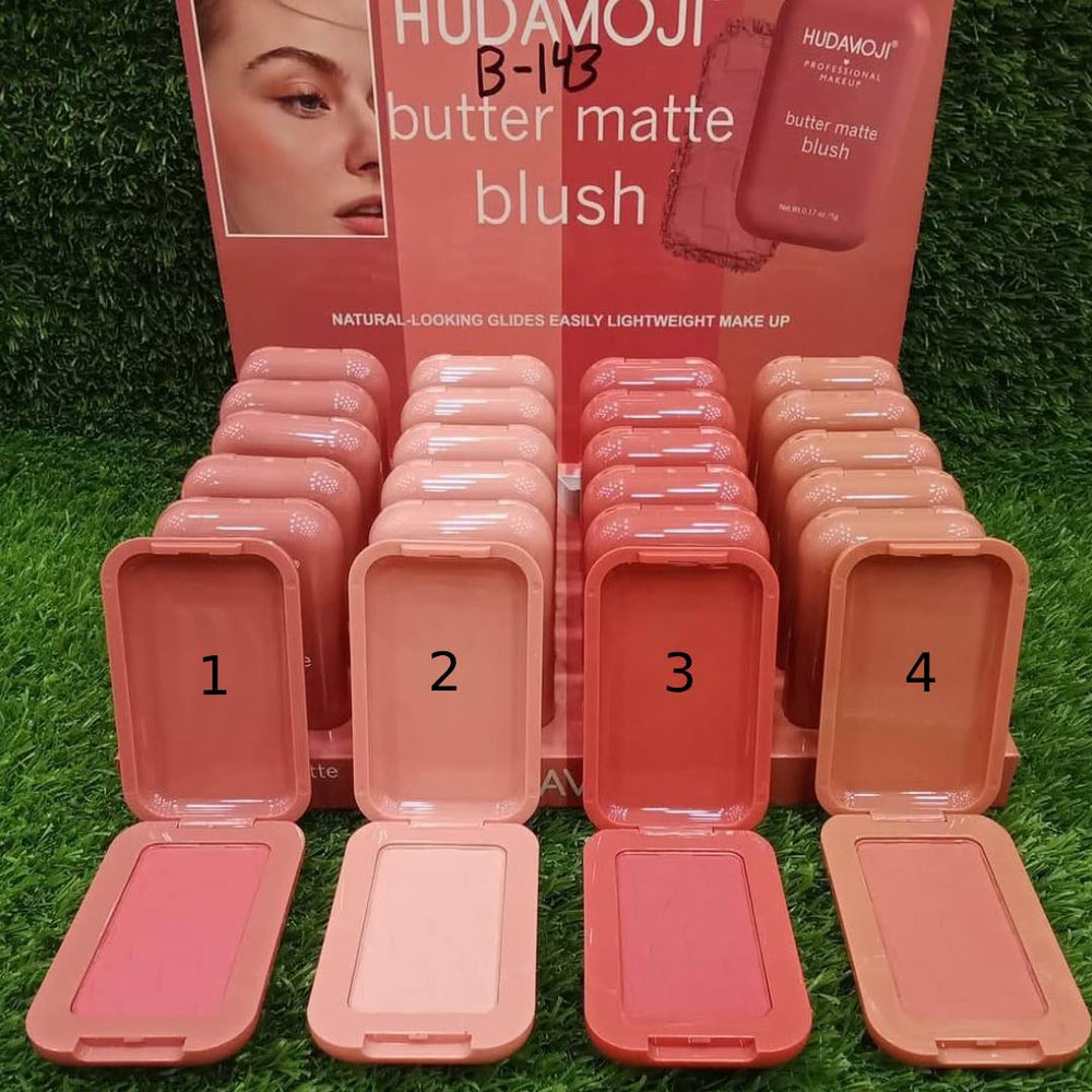 Hudamoji Matte Blush On Huda Moji
