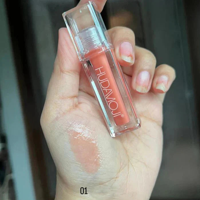 Hudamoji Glossy shiny Lip Gloss Huda Moji