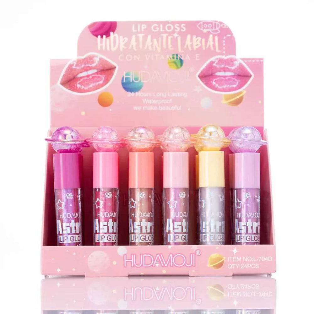 Hudamoji Lipgloss Hidratante Labial Con Vitamin A & E Huda Moji