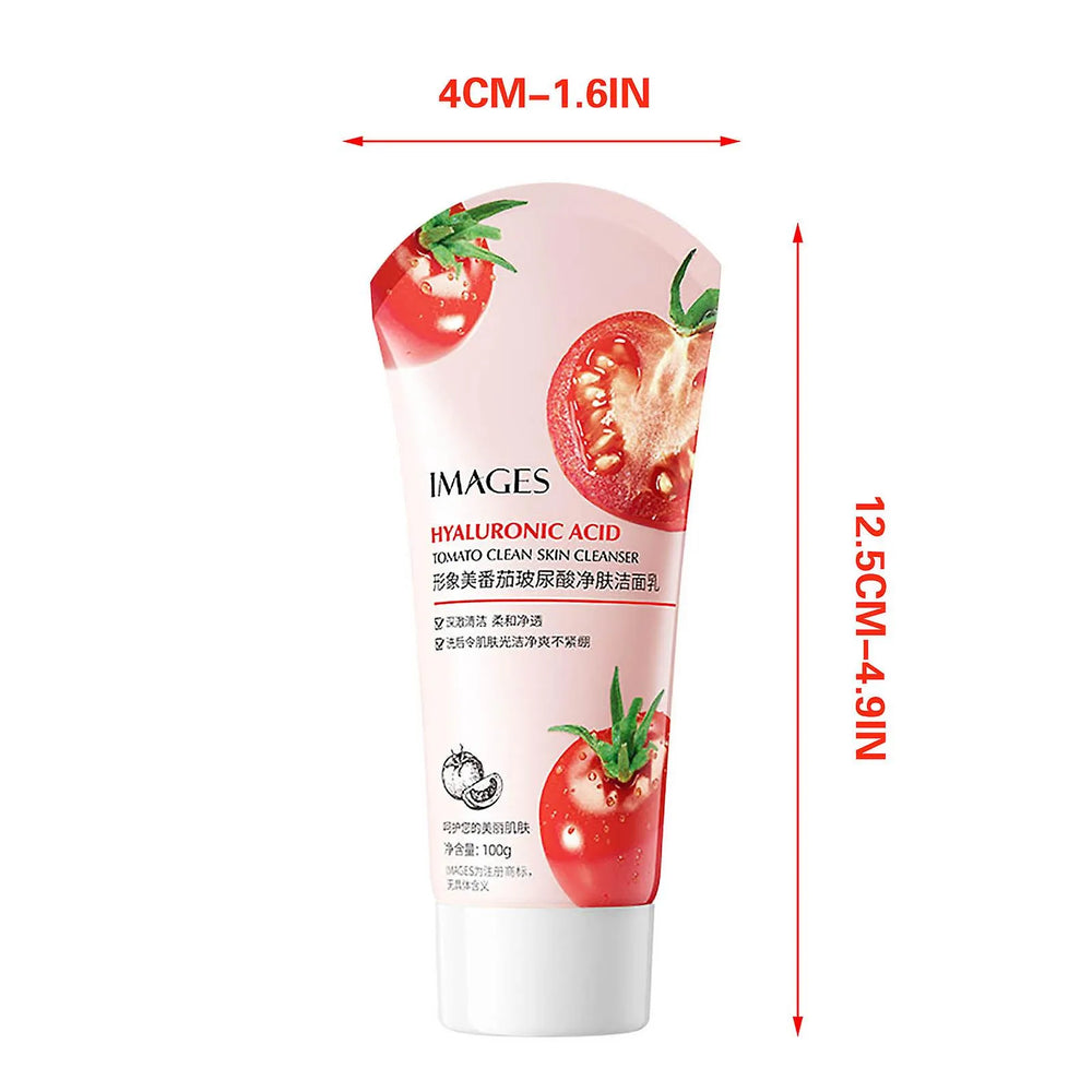 IMAGES Tomato Hyaluronic Acid Gently Cleanses Pores, Improves Darkness And Oil Control Facial Cleanser - 100g Images