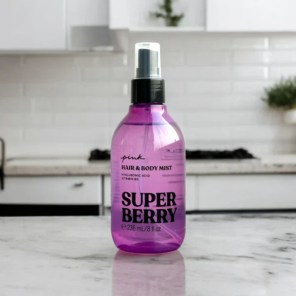 🍓 Pink Super Berry Hair & Body Mist – 236ml Cosmia.pk