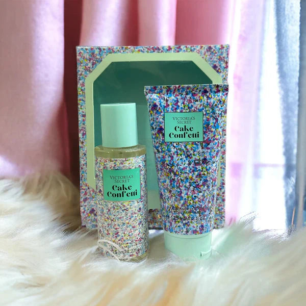 Victoria Secret Cake Confetti Body Lotion & Mist Set (125ml Each) Victoria's Secret