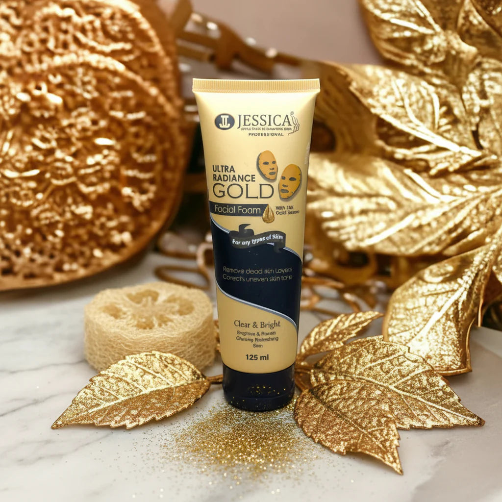 Jessica Ultra Radiance Gold Facial Foam – 125ml Jessica